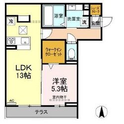 蟹江駅 徒歩17分 1階の物件間取画像